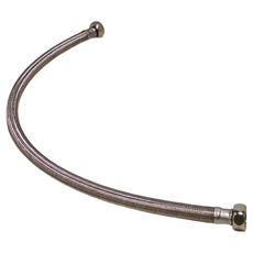 新多多小舖 六分管六分頭鋼絲軟管 2.5尺，鋼絲編織，304不鏽鋼，內管PVC, 1條