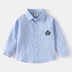 JOYMULTI MK 兒童學校刺繡棉質長袖Polo衫