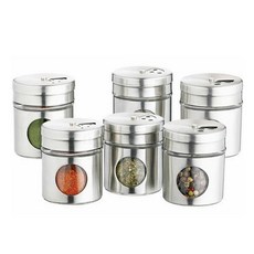 KitchenCraft 可調孔調味罐, 45ml, 6個