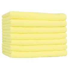 Songwol 松月 LIGHT UP 健身房 營業用 美容毛巾 66g, 7個, 黃色