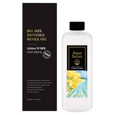 더허브샵 리필 오일, 아쿠아시크릿, 1L, 1개