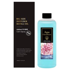 더허브샵 리필 오일, 아쿠아체리블라썸, 1L, 1개