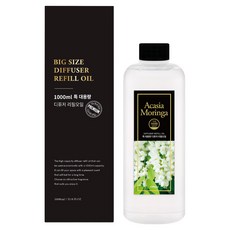 더허브샵 리필 오일, 아카시아모링가, 1L, 1개