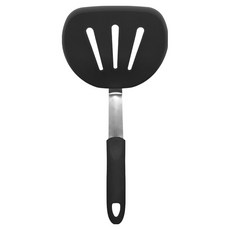 Back to Basics 經典矽膠圓頭鍋鏟, 黑色, 1個