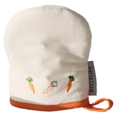 BELLELIFE 胡蘿蔔刺繡廚房手套, 自然色 + 橘色, 1個