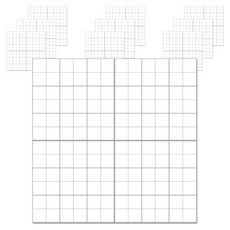 方格紙自黏便條紙 12 x 12格 887699B, 10個, 100張, 混合色