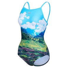 renoma 女款風景U型美背連身泳裝 RN-LS2F534