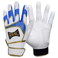 BMC BASEBALL MEMBERS CLUB PRO25 雙手用打擊手套組 BPR-224, 1套, 白藍色