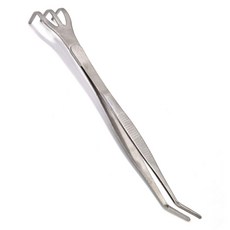 데이지안 스텐 다육이 원예용 곡선형 핀셋, 1개