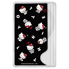 MPICK HELLO KITTY 灰色 MagSafe 卡槽, 黑色, 1個