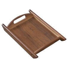 꼬까 우드 손잡이 와이드 쟁반, 1개