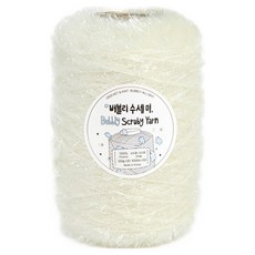 Ancalls Bubbly 菜瓜布筒裝編織線 320g, 1個, 02 牛奶奶霜