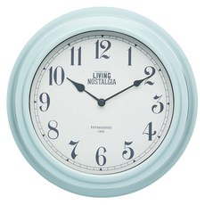 KitchenCraft 25.5cm 圓形壁掛時鐘 居家裝飾, 藍色