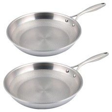 리빙글로리 인덕션 마스터스타 통 5중 프라이팬 세트 2개, 프라이팬 20cm + 28cm, 1세트