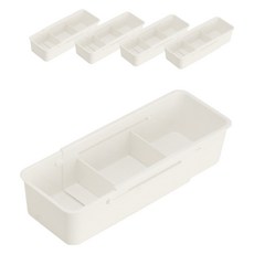 Sense Pang 辦公用品 長度可調 隔板型整理盒, 單一顏色, 5個