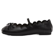 MAC MOC 牡丹蝴蝶結圓頭繫帶瑪莉珍平底鞋 1cm