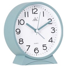 쳉다 맙소샵 폴리오 심플 알람 탁상시계 원형 HR896, 그린