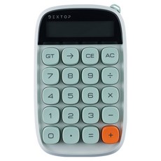 Dextop 口袋型10位數機械復古風計算機 GC-D10A, 灰綠色, 1個