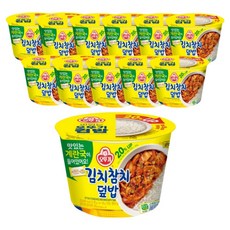 오뚜기 김치참치덮밥 즉석국, 12개, 315g