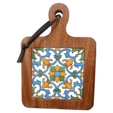 Block Mart 復古風木柄鍋墊, TYPE4, 1個