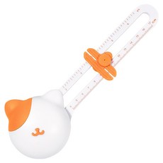 모던앳 고양이 원형 동그라미 자르기 컴퍼스 커터칼, 혼합색상, 1개