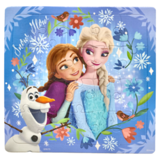 FROZEN 冰雪奇緣 真可愛拼圖 D, 20片, 1組