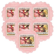 양키캔들 타트 왁스 무심지 캔들, 프레쉬컷로즈, 22g, 7개