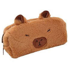 ARTJOY 大拉鍊水豚鉛筆盒, 1個, 棕色