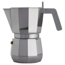 ALESSI 摩卡義式咖啡壺 6杯份 DC06/6, 銀色, 1個