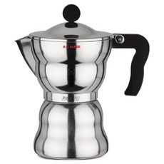ALESSI ALESSI Moka 義式濃縮咖啡壺 6杯份 AAM33/6, 黑色, 1個