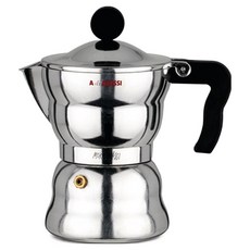 ALESSI Alessi Moka 義式濃縮咖啡壺 3杯份 AAM33/3, 黑色, 1個