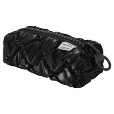 아트조이 빅지퍼 퀼팅 필통 파우치, 1개, 블랙