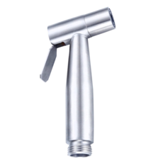 葉子小舖 不鏽鋼馬桶噴槍沖洗器, 銀色, 12x5.6x2cm, 1個