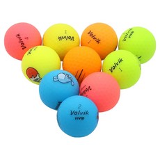Volvik Unique Epic Vivid Edition 高爾夫二手球 特S+級, 10入, 1個, 混合色