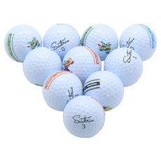 特S+級高爾夫對齊軌道回收球, 白色, 1組, 10入