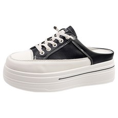 토퍼스 여성용 파이브 키높이 데일리 뮬 스니커즈 5cm