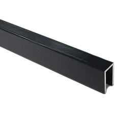 窗框滑軌維修 紗窗滑軌 平面 6mm x 長度 1.2m 黑色, 1個