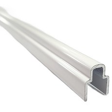 窗框軌道維修 低溝槽 8.6mm x 長度 1.2m 白色, 1個