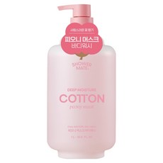 샤워메이트 딥모이스처 코튼 바디워시 피오니머스크향, 1L, 1개