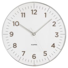 韓國 KAPPA Prime Essence 靜音辦公室壁鐘 IP280, 鉻銀色