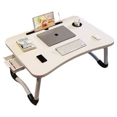 Sunmoon多功能水杯收納抽屜床邊折疊桌, 一