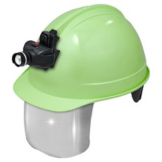 동명 고급형 일반창 실버보안경 안전모 헤드랜턴포함 라이트그린, 1세트