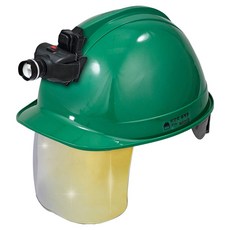 동명 고급형 일반창 골드보안경 안전모 헤드랜턴포함 다크그린, 1세트