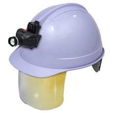 동명 고급형 일반창 골드보안경 안전모 헤드랜턴포함 라이트퍼플, 1세트