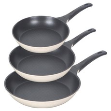 Elga 티타늄 주물 프라이팬 세트 3개, 혼합색상, 1세트, 프라이팬 20cm +  프라이팬 26cm + 프라이팬 28cm