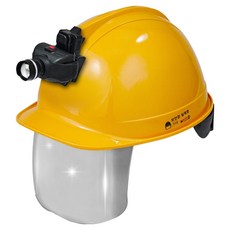 동명 고급형 일반창 실버보안경 안전모 헤드랜턴포함 옐로우, 1세트