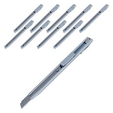 buyhearts 小型美工刀 C-10205, 銀色, 10個