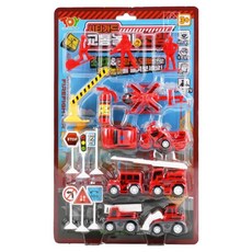 토이앤토이 시티가드 교통놀이 소방 작동완구 세트, 혼합색상, 1세트