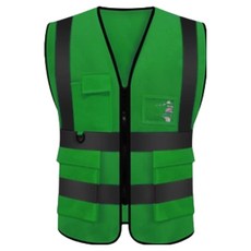포켓형 안전조끼, 초록, 1개