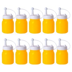 黃色醬料瓶 餐廳芥末瓶, 200ml, 10個